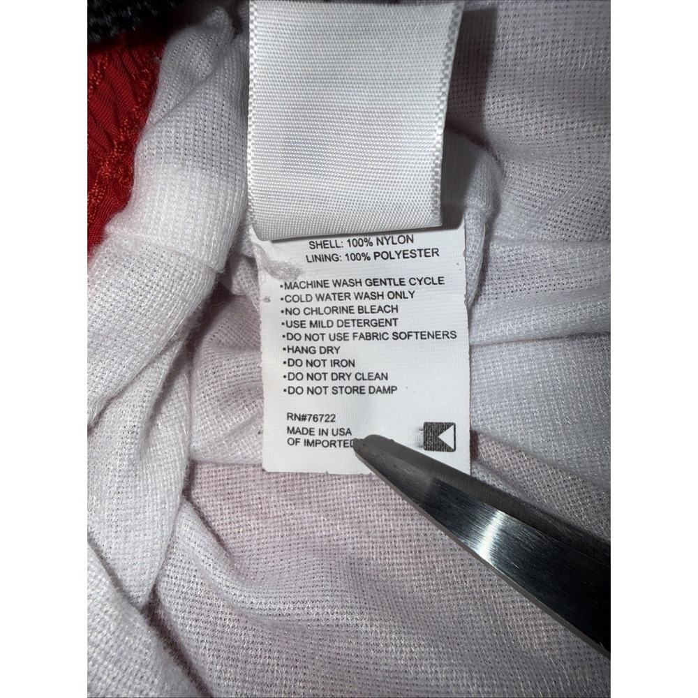 Boathouse vtg Mens Medium‎ Windbreaker Pants Red Nylon Elastic Waist Made In USA - Picture 6 of 9